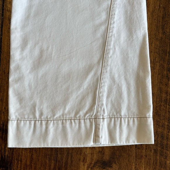 Garnet Hill | Beige/Cream Wide Leg Cropped Jeans/Pants - Picture 3 of 8